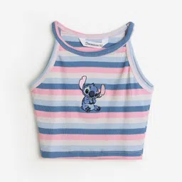 The Souled Store Print Cotton Tank Crop Top-image-27