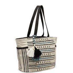 Anekaant Textured Structured Handheld Bag with Tasselled image 3