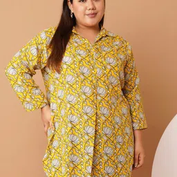 U&F Beyond Printed Shirt Style Top-picture-4