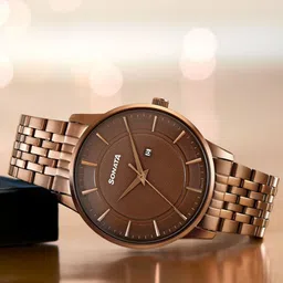 Sonata Men Dial & Bracelet Style Straps Analogue Watch 77153QM02-image-93