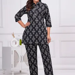 Serenita Printed Pure Cotton Tunic With Trouser Co-Ords-picture-40