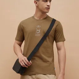 Fame Forever by Lifestyle Men Printed Applique T-shirt-image-51