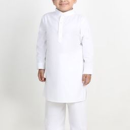 Cutiekins Boys Solid Regular Kurta and Pyjama with Cap-6