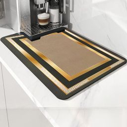 IVAZA Unisex Gold Floor Mats & Dhurries-image-53