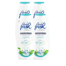 DERMIFRESH Set Of 4 Fresh Prickly Heat Powder For Long Lasting Cooling - 150 g Each-55