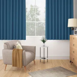 wakefit Blue Set of 2 Black Out Window-picture-15
