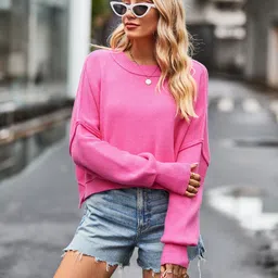 StyleCast Women Round Neck Long Sleeves Pullover Sweater-picture-41