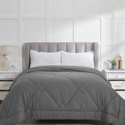 MYTRIDENT Grey Geometric Mild Winter 200 GSM Double Bed Comforter-24