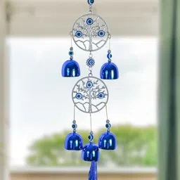 HINDCRAFT Evil Eye Hanging Wind Chime With Bells-picture-38