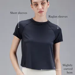 CAVA  Solid Round Neck Styled Back Overlap Top-picture-10
