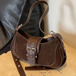 StyleCast x Revolte PU Half Moon Sling Bag-14