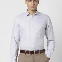 Van Heusen Men Cotton Textured Regular Fit Formal Shirt-image-38