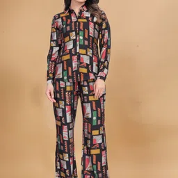 CORSICA Printed Shirt With Palazzo Co-Ords-image-72