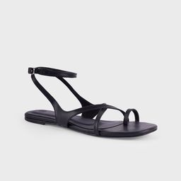 20Dresses Women Solid Round Toe Open Toe Flats-image-23