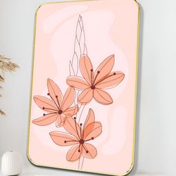 SAF Pach Colored & Maroon Floral Printed Wall Art-image-87