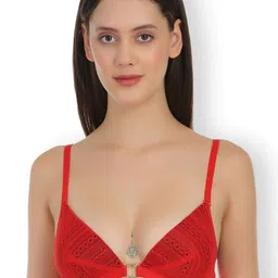 SELFCARE Pack Of 3 Net Half Coverage Lightly Padded Bra image 2