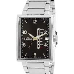 maxima Men Dial & Stainless Steel Straps Analogue Watch O-68081CMGI-56