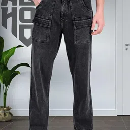 ANGERHOOD Men Straight Fit Mid-Rise Light Fade Jeans-picture-44