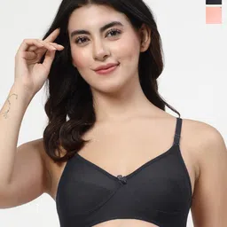 LILY enimsaj Women Pack Of 2Full Coverage Non Padded Non Wired Regular Everyday Bra-image-16