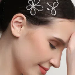 ELLE Women Set of 2 Embellished Bobby Pins-10