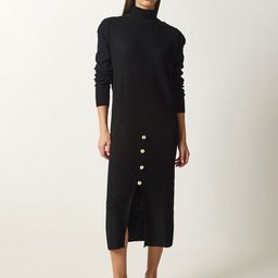 Happiness istanbul Women Long Sleeves Shift Midi Dress-image-94