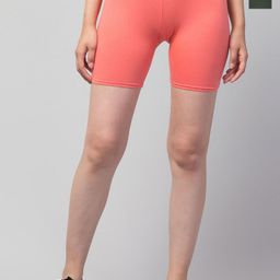 CKARFE Women Pack of 2 Skinny Fit Cycling Sports Shorts-image-25