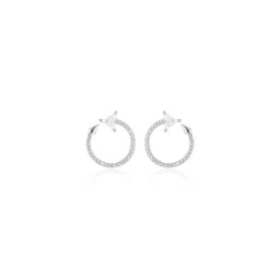 Shyne Jewels Rhodium-Plated 925 Sterling Silver CZ Studded Circular Shaped Ear Cuff-image-36