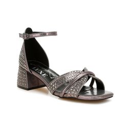 London Rag Embellished Regular Block Heel Rhinestone Sandals-15