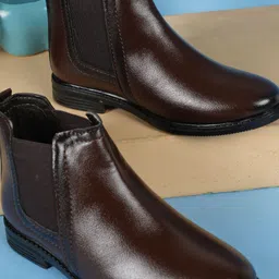ZOOMBIE Boys Block-Heeled Chelsea Boots-picture-42