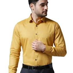Allen Brown Men Straight Regular Fit Shirt-image-84