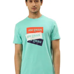 AMSWAN Men Printed Applique T-shirt-image-64