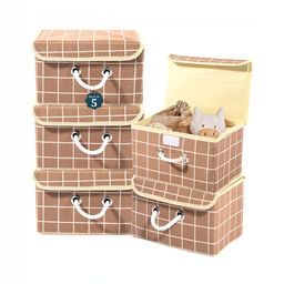 Aura Brown Set of 5 Reusable Drawer Organiser Organisers-16