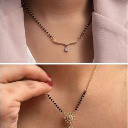 Anouk Pack of 5 Gold-Plated Brass Mangalsutra-image-92