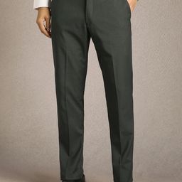 Luxure by Louis Philippe Men Textured Slim Fit Mid-Rise Formal Trousers-picture-47