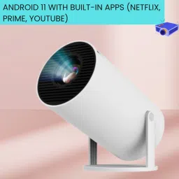 Clairbell Mini HD Projector for Home 4KSupport With Built-in App Netflix/Prime/YouTubeB468 (4500 lm / 1 Speaker / Wireless / Remote Controller) Portable Projector-picture-17
