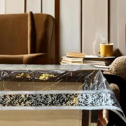 CASA-NEST Black & Silver-Toned Waterproof 6-Seater Rectangle Table Cover-3