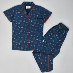 YOUMAA Printed Shirt With Trouser Clothing Set-image-122