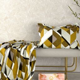 Pure Decor Brown & Grey Geometric King Bedsheet with 2 Pillow Covers-image-80