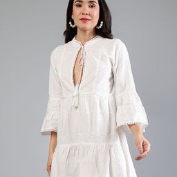 Peppinos Schiffli A-Line Mini Dress-image-13