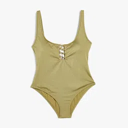 Koton Shoulder Straps Swim Bodysuit-image-86