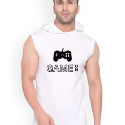 FABSTIEVE Game On Printed Cotton Hooded Neck Basic Gym-Vest-image-79