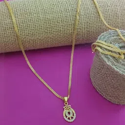 V.K.PAYAL.JEWELLERY Gold-Plated Artificial Stones Studded Floral Shaped Pendant-picture-18