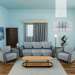 Kuber Industries Grey Cotton Sofa Cover-image-10