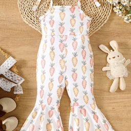 LULU & SKY Girls Printed Basic Jumpsuit-49