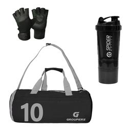 GROUPERS Printed Medium Foldable Sports or Gym Duffel Bag-image-84