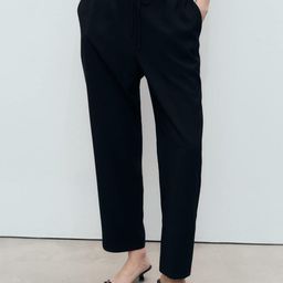 MANGO Women Regular Fit Cropped Trousers-picture-17