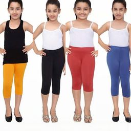 Tik Tok WEARS Girls Multicoloured Cotton Capris-image-30