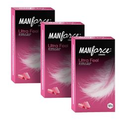 Manforce Men Set Of 3  Ultra Feel Bubblegum Flavored Condoms - 10 Pcs Each-27