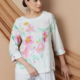 Melange by Lifestyle Women Floral Printed Kurti-image-17