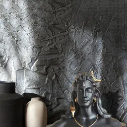 Kuber Industries Black Polyresin Lord Shiva Idol For Home Decor Figurine Showpiece-image-69